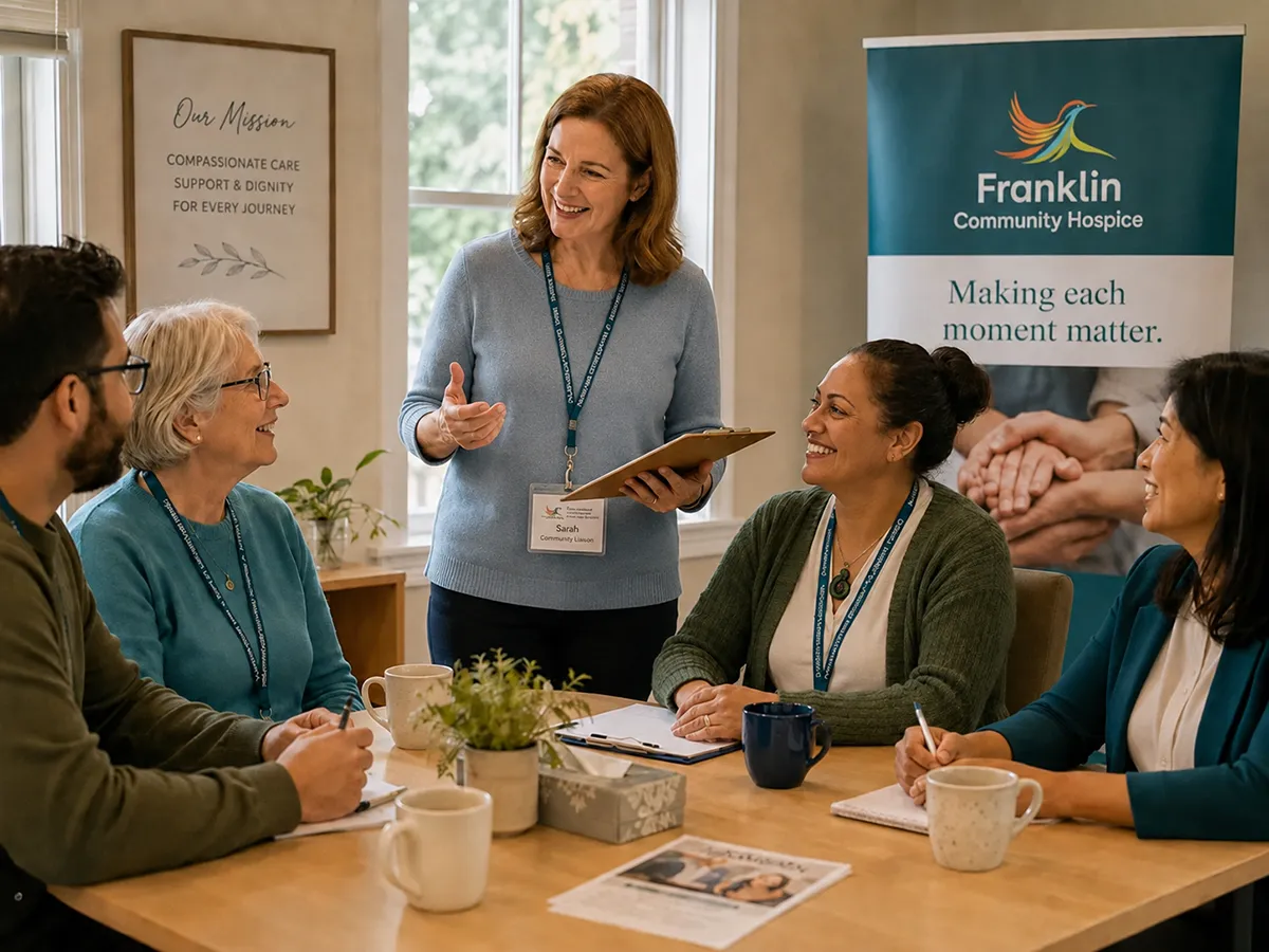 Franklin Hospice provides the orientation, guidance and role-specific training you need before you begin Franklin Hospice provides the orientation, guidance and role-specific training you need before you begin