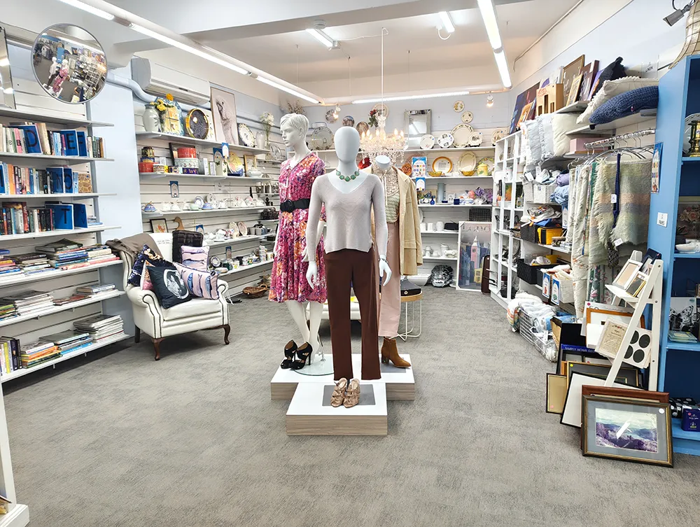 Shopping at Franklin Hospice Shop