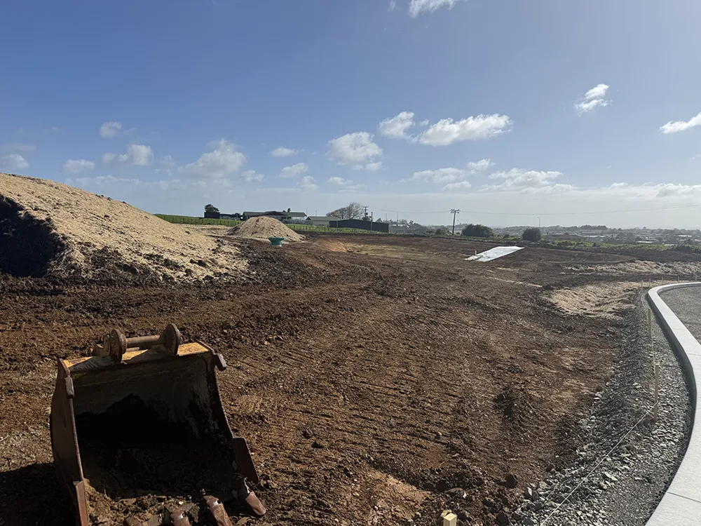 Construction progress at the new Franklin Hospice site on Foy Road